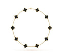 Van Cleef & Arpels Necklaces Alhambra 20 Motif 18k Yellow Gold Onyx