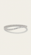 Diamond Ring 18K white Gold ( 0.10 CT )
