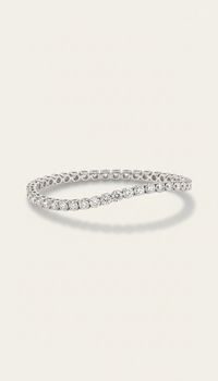 Diamond Ring 18K white Gold ( 0.10 CT )